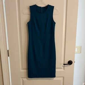 Elegant Teal Sleeveless Dress